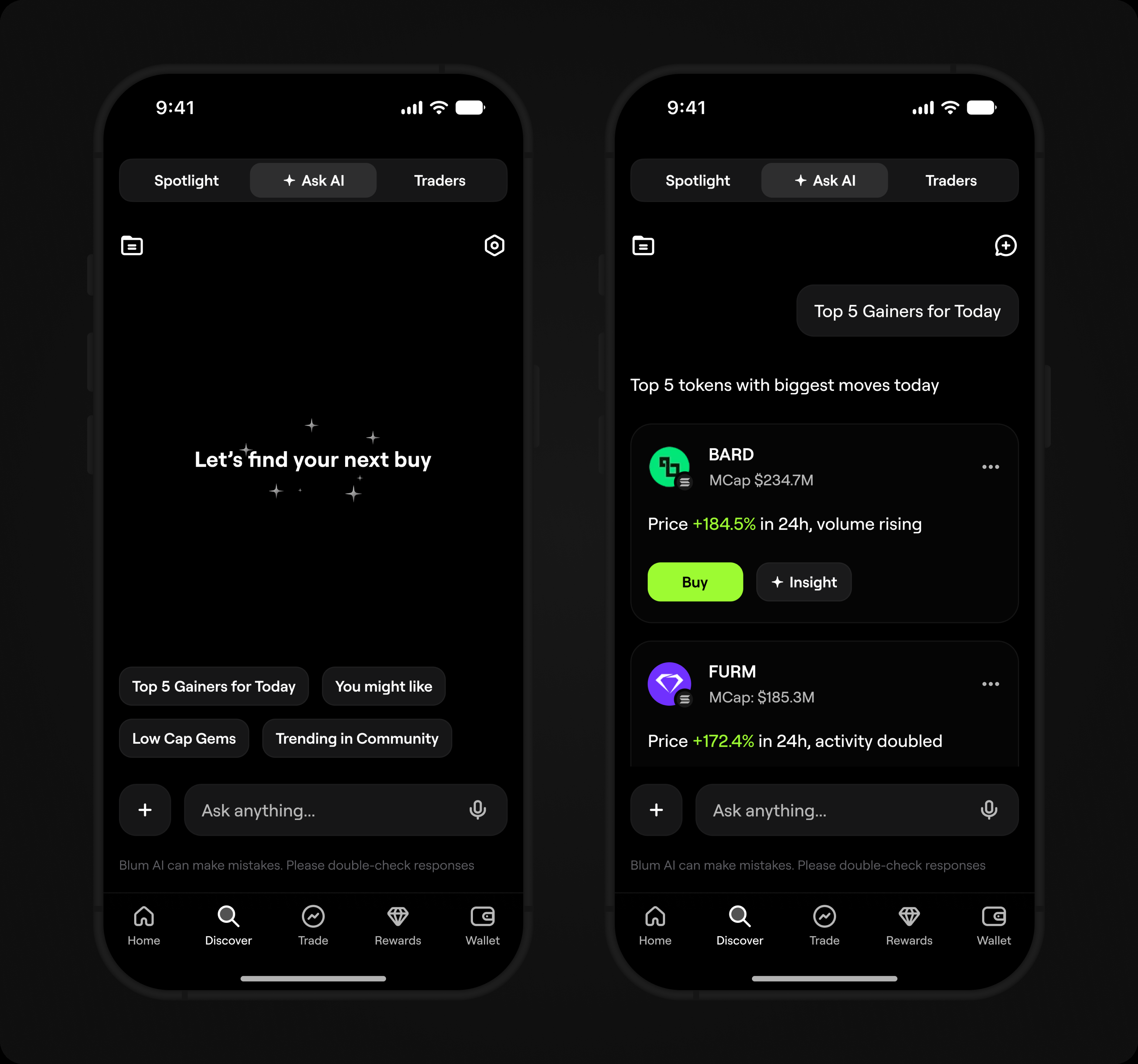 Ask AI feature